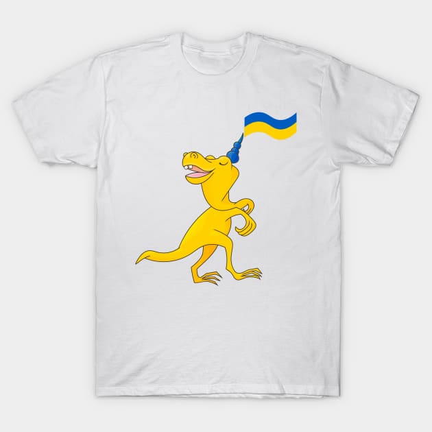 Ukrainian Dinosaur T-Shirt by tatadonets